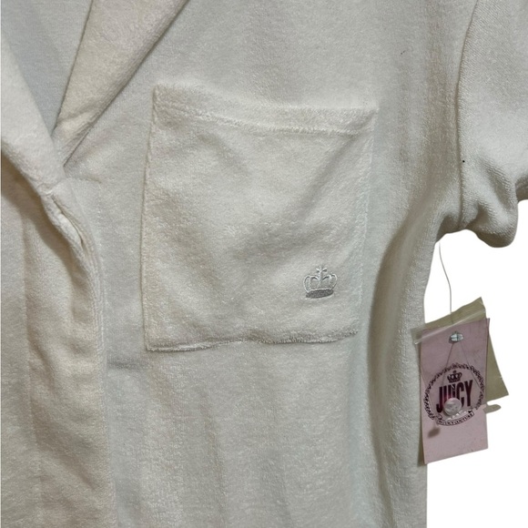 Juicy Couture White Collar Button Down Shirt - Picture 3 of 6